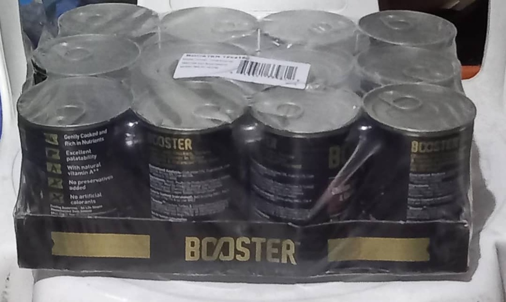 Booster dog food can (wet food)