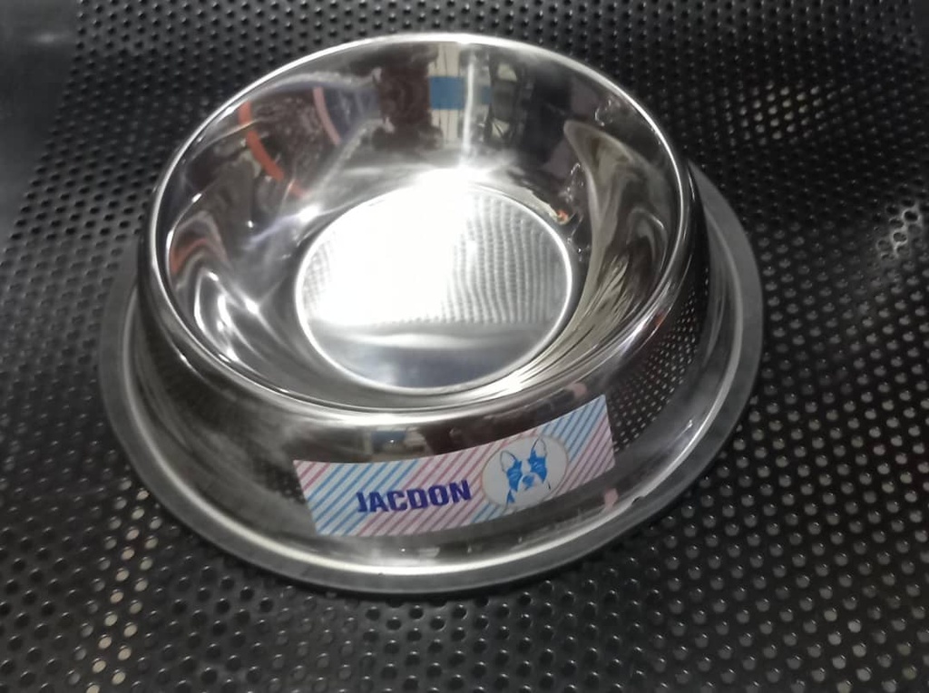 Stainless dog plate M (medium)